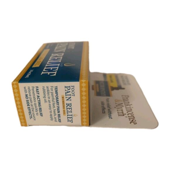 NEW Frankincense & Myrrh Foot Pain Relief Rubbing Oil 2 fl oz Liq - Picture 3 of 8